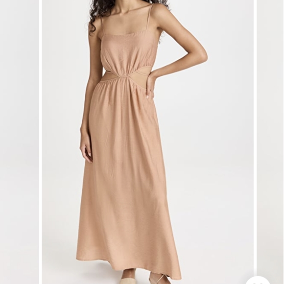 Moon River Dresses & Skirts - Moon River cut out maxi dress in terracotta Sz. large NWT